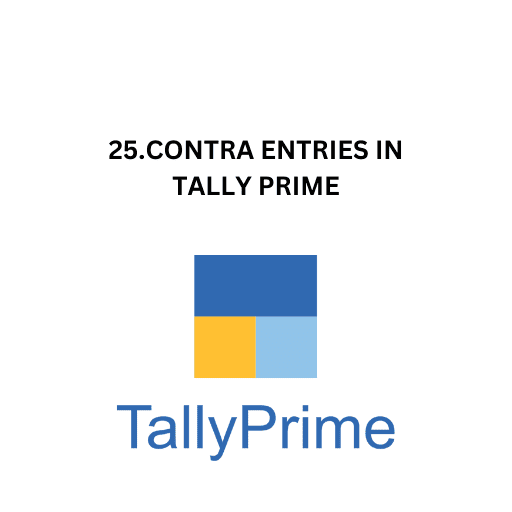 25.CONTRA ENTRIES IN TALLY PRIME